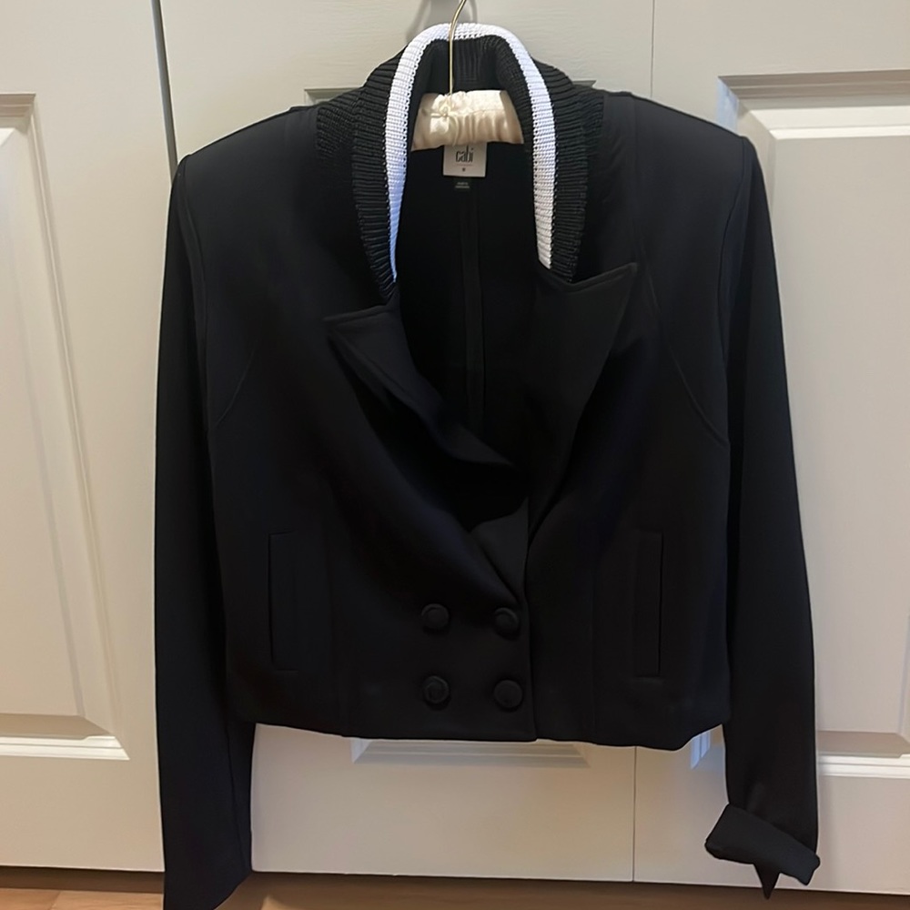 Cabi “black tie” jacket size 8 NWOT